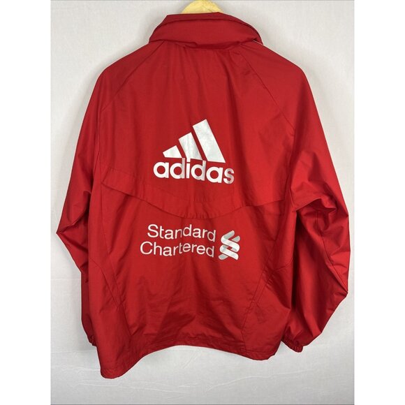 Adidas Liverpool FC Red Track Jacket Men’s Large 2011 Standard Chartered - Picture 5 of 9